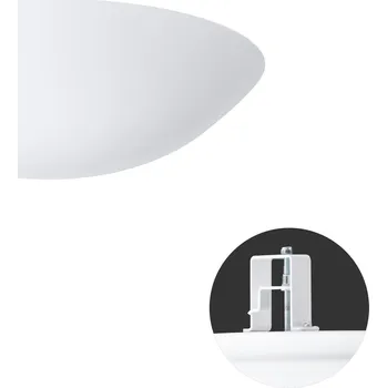 Koupelnové svítidlo Osmont TITAN V2 LED-1L16E500KNV83/PM08 3K polovestavné svítidlo s plastovým stínidlem