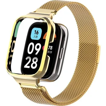 Luxusní Kovový Set Na Hodinky Pro Xiaomi Redmi Watch 3 Barva: Zlatá
