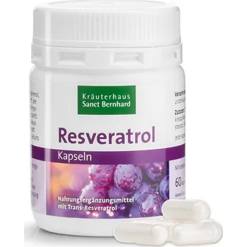 Přírodní produkt Sanct Bernhard Resveratrol 250 mg 60 kapslí