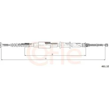Auto-moto Tažné lanko, parkovací brzda COFLE 461.10