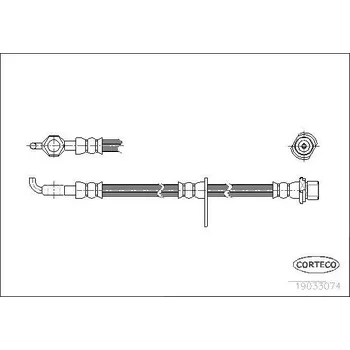 Brzdová hadice Brzdová hadice CORTECO 19033074