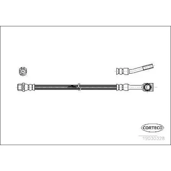 Brzdová hadice Brzdová hadice CORTECO 19030328