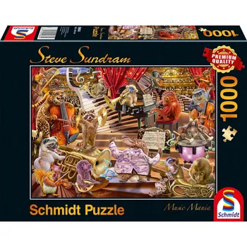 Puzzle Schmidt Spiele 1000 dílků Puzzle PQ 1000 Steve Sundram Koncert zvířátek G3