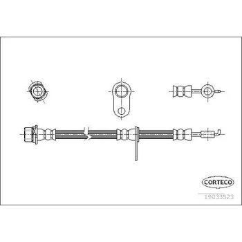 Brzdová hadice Brzdová hadice CORTECO 19033523