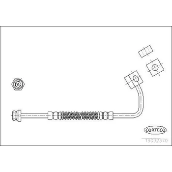 Brzdová hadice Brzdová hadice CORTECO 19032370