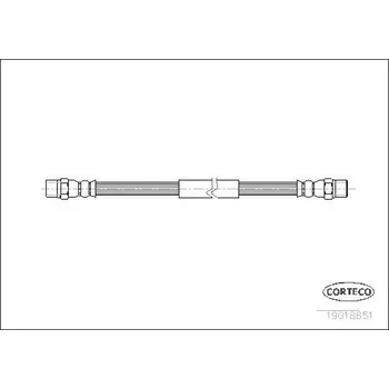 Brzdová hadice Brzdová hadice CORTECO 19018651
