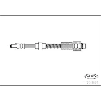 Brzdová hadice Brzdová hadice CORTECO 19018895