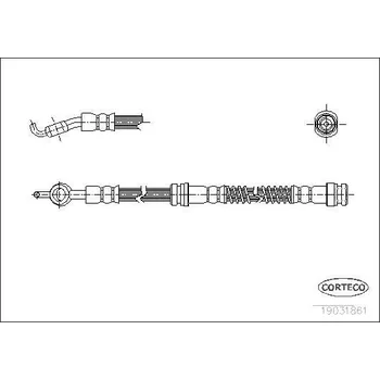 Brzdová hadice Brzdová hadice CORTECO 19031861