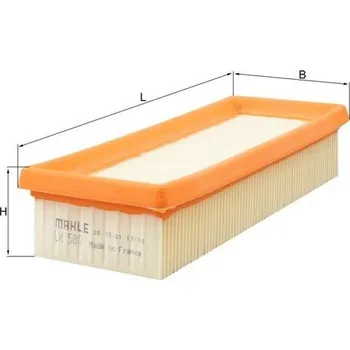 Vzduchový filtr Vzduchový filtr MAHLE LX 580