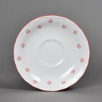 G.Benedikt 1882, Karlovy Vary Podšálek 15 cm Verona Valbella červená X8988