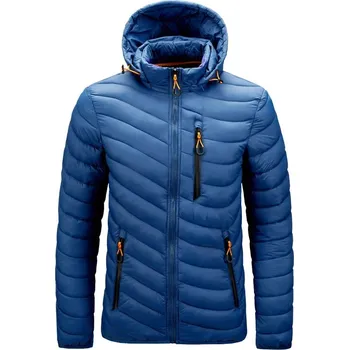 Pánský zimní kabát Pánská zimní bunda ND822 Barva: Světle Modrá, Velikost: 4XL