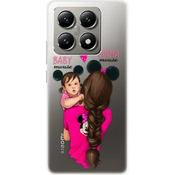 Pouzdro na mobilní telefon Odolné silikonové pouzdro iSaprio - Mama Mouse Brunette and Girl - Xiaomi 14T Pro