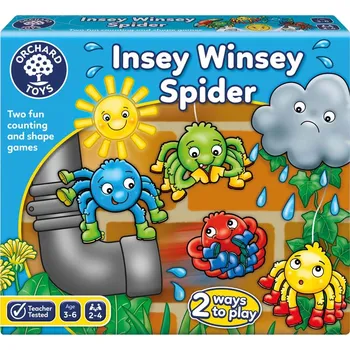 Desková hra NAUČ SE BARVY A TVARY | Leze pavouk, leze vzhůru