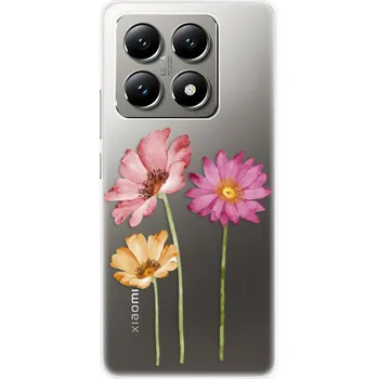 Pouzdro na mobilní telefon Odolné silikonové pouzdro iSaprio - Three Flowers - Xiaomi 14T Pro