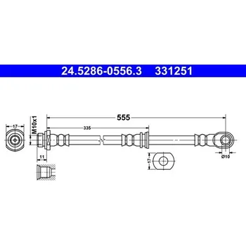 Brzdová hadice Brzdová hadice ATE 24.5286-0556.3