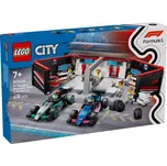 LEGO City 60444 Garáž F1 a vozy…