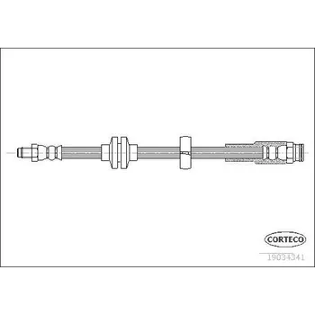 Brzdová hadice Brzdová hadice CORTECO 19034341