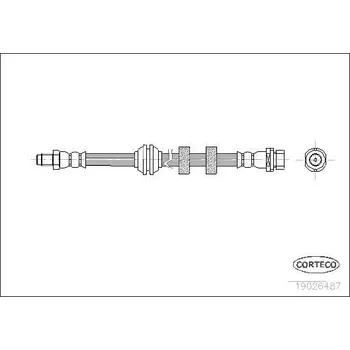 Brzdová hadice Brzdová hadice CORTECO 19026487