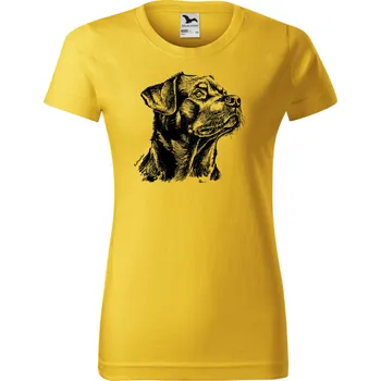 Tričko - Rottweiler Barva: Žlutá (04), Velikost: S, Střih: Dámské