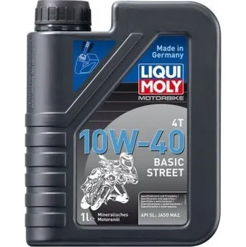 Motorový olej Motorový olej Liqui Moly 3044 MOTORBIKE 4T 10W-40 BASIC STREET, 1L