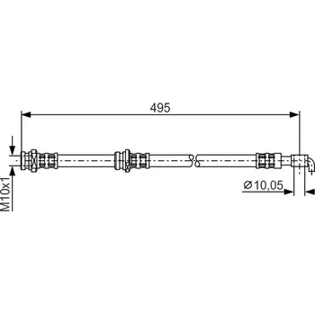 Brzdová hadice Brzdová hadice BOSCH 1 987 476 401