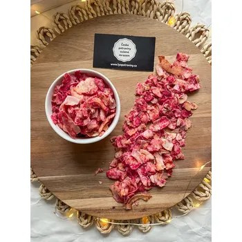 Sušená potravina Lyopotraviny s.r.o. Bio Pečený kokos s mandlemi a lyofilizovanými malinami, 70 g