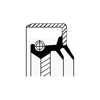 Těsnění motoru Těsnicí kroužek hřídele, diferenciál CORTECO 01020677B