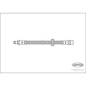 Brzdová hadice Brzdová hadice CORTECO 19027752