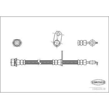 Brzdová hadice Brzdová hadice CORTECO 19033578
