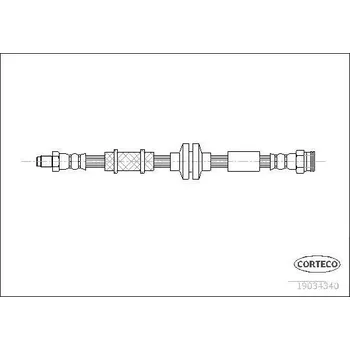 Brzdová hadice Brzdová hadice CORTECO 19034340