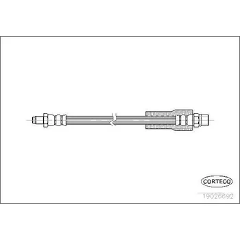 Brzdová hadice Brzdová hadice CORTECO 19026692