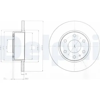 Brzdový kotouč Brzdový kotouč DELPHI BG4164