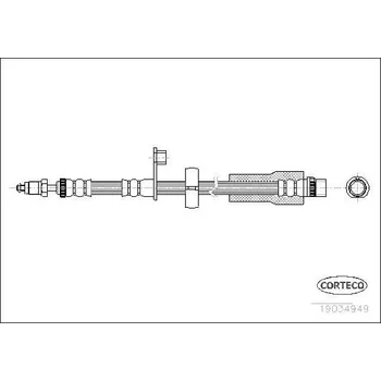 Brzdová hadice Brzdová hadice CORTECO 19034949