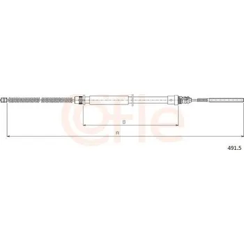 Auto-moto Tažné lanko, parkovací brzda COFLE 92.491.5