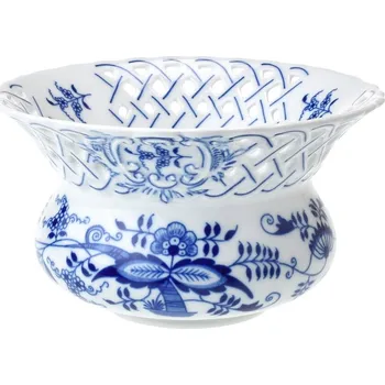 Květináč Český porcelán, Dubí Květináč prolamovaný 19,5 cm - cibulák