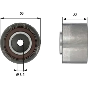Vratná/vodicí kladka, ozubený řemen GATES T42179