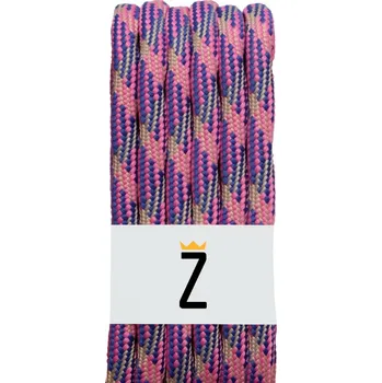 Tkaničky do bot Trekingové tkaničky, růžovo-bílá Délka: 160