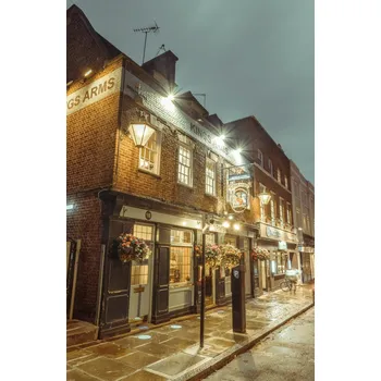 Obraz Plakát Pub King Arms v Greenwich bez rámu 53 x 81 cm