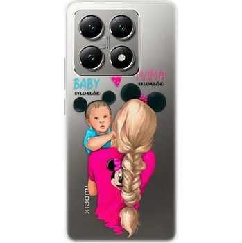 Pouzdro na mobilní telefon Odolné silikonové pouzdro iSaprio - Mama Mouse Blonde and Boy - Xiaomi 14T
