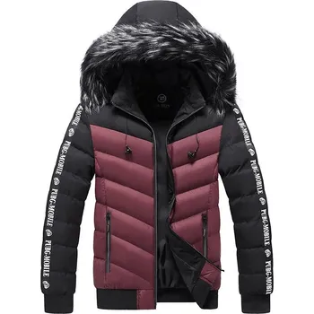 Pánská zimní bunda ND831 Barva: Vínová, Velikost: 3XL