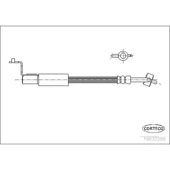 Brzdová hadice Brzdová hadice CORTECO 19032286