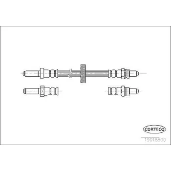 Brzdová hadice Brzdová hadice CORTECO 19018800
