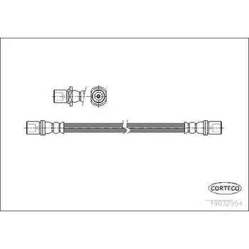 Brzdová hadice Brzdová hadice CORTECO 19032954