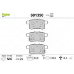 Sada brzdových destiček, kotoučová brzda VALEO 601350