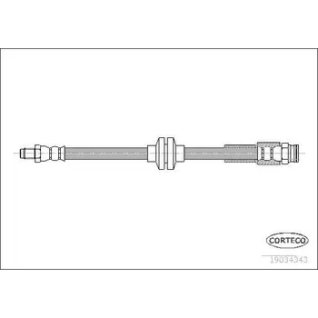 Brzdová hadice Brzdová hadice CORTECO 19034343