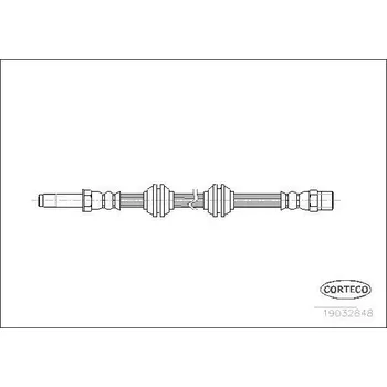 Brzdová hadice Brzdová hadice CORTECO 19032848