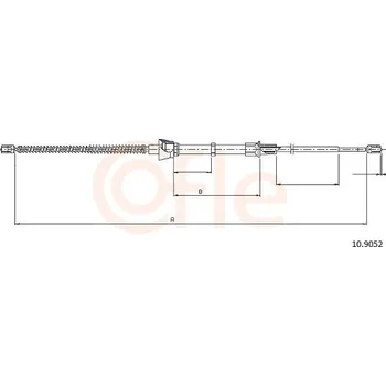 Autodíl Tažné lanko, parkovací brzda COFLE 10.9052