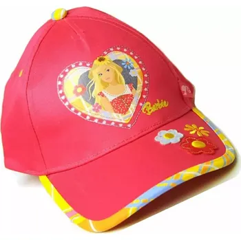 Kšiltovka Letní kšiltovka dívčí "Barbie" v srdci růžová