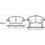 Sada brzdových destiček, kotoučová brzda REMSA 1310.02
