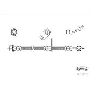 Brzdová hadice Brzdová hadice CORTECO 19032715